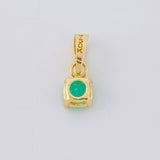 Dije Perla Esmeralda 49Pts 0.7 g / 2.4 cm Oro Amarillo 18K