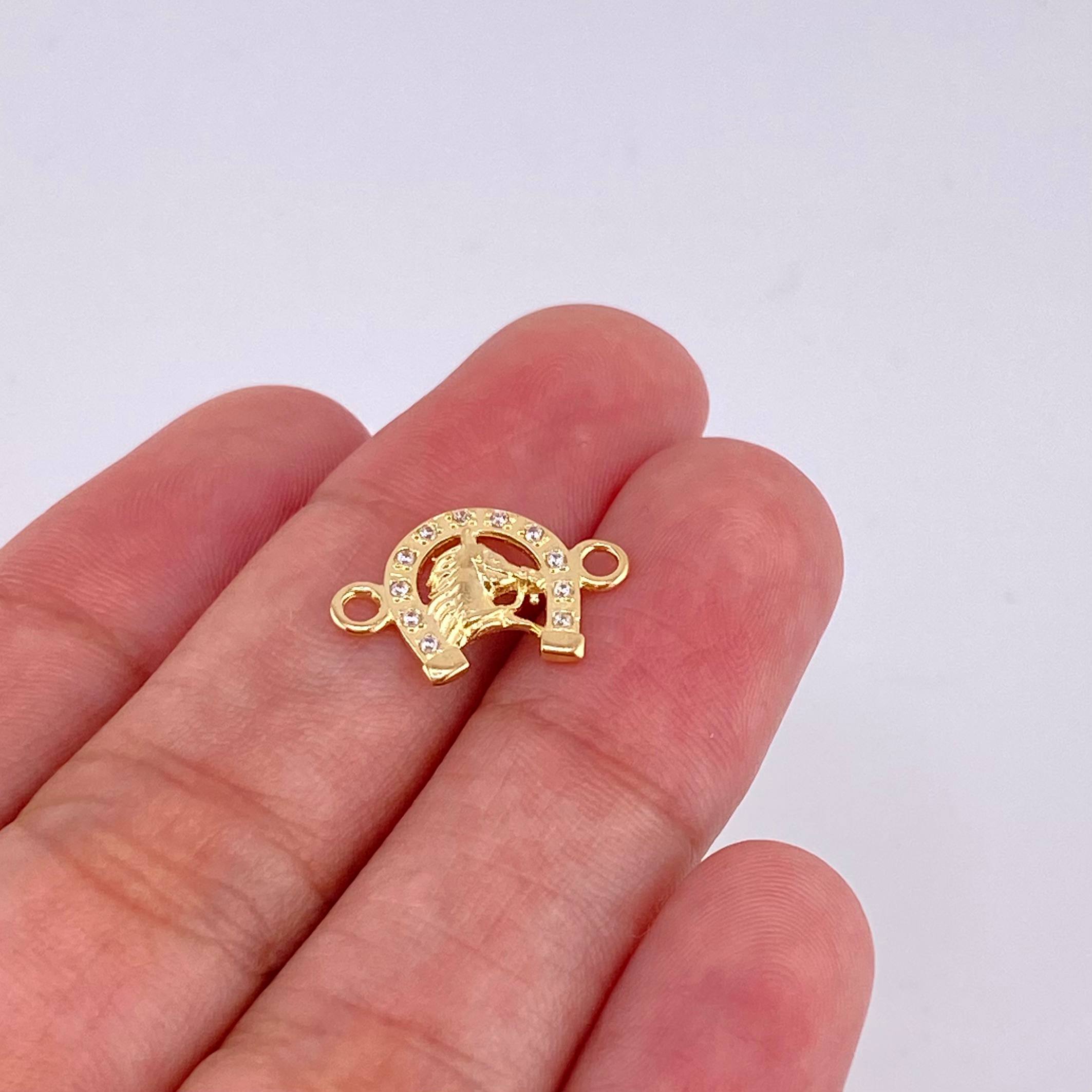 Herraje Herradura Caballo 0.95 g / 2.7 cm Oro Amarillo 18K
