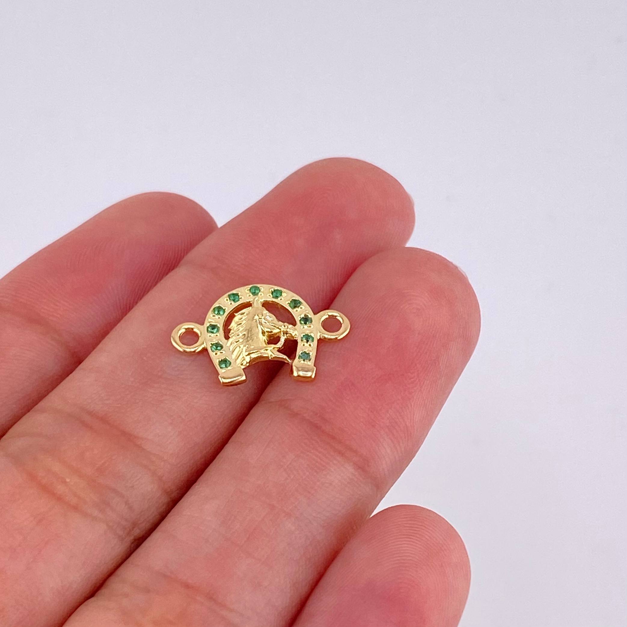 Herraje Herradura Caballo 1.05 g / 1.6 cm Oro Amarillo 18K