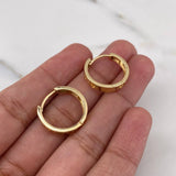 Candongas Tornillo 4gr / 1.7cm / Oro Amarillo 18K $