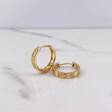 Candongas Tornillo 4gr / 1.7cm / Oro Amarillo 18K $