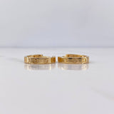 Candongas Tornillo 4gr / 1.7cm / Oro Amarillo 18K $