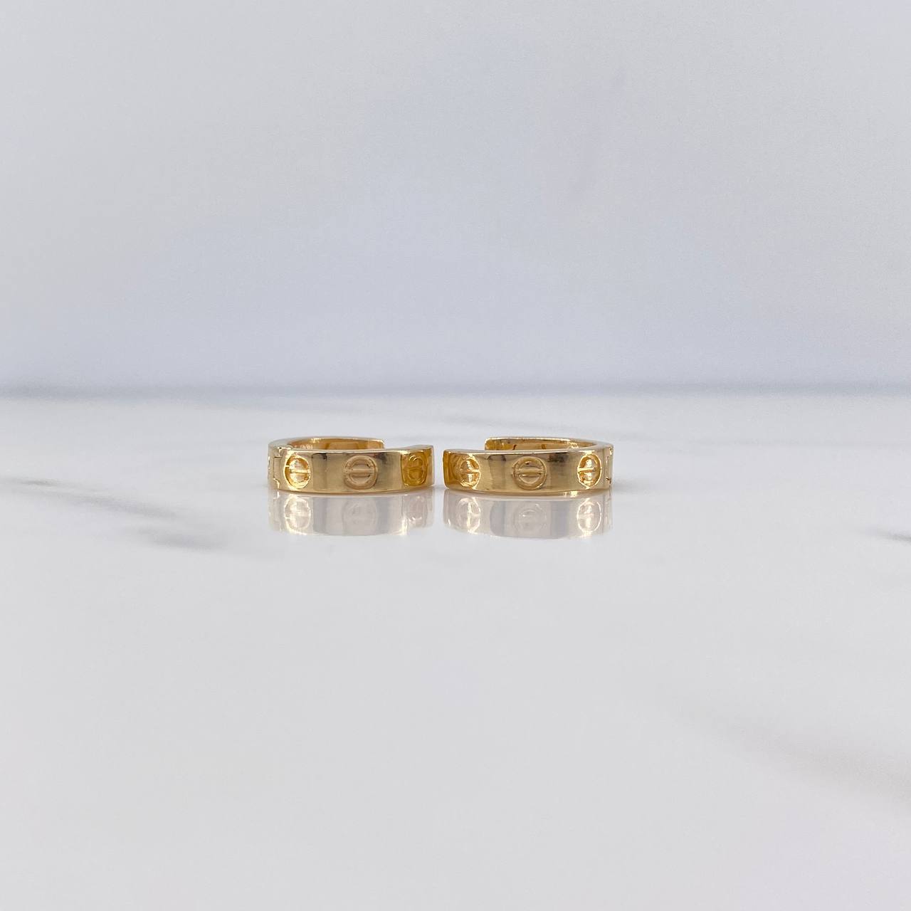 Candongas Tornillo 2.9gr / 1.3cm / Oro Amarillo 18K $