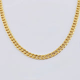 Cadena Cubana 7.3gr / 60cm / 5mm Oro Amarillo +1 18K