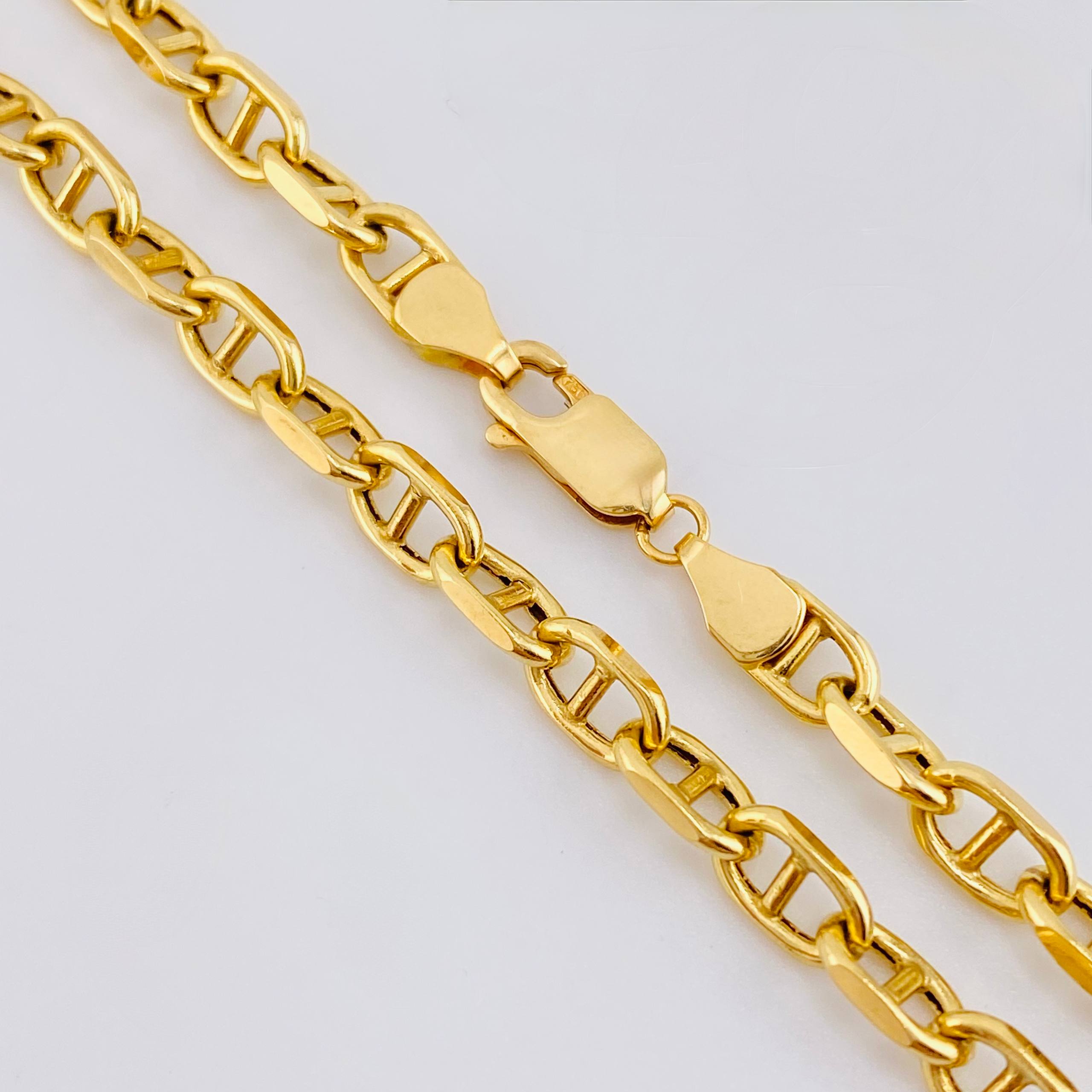 Cadena Marinera 13.2gr / 50cm / 4.7mm Oro Amarillo 18K