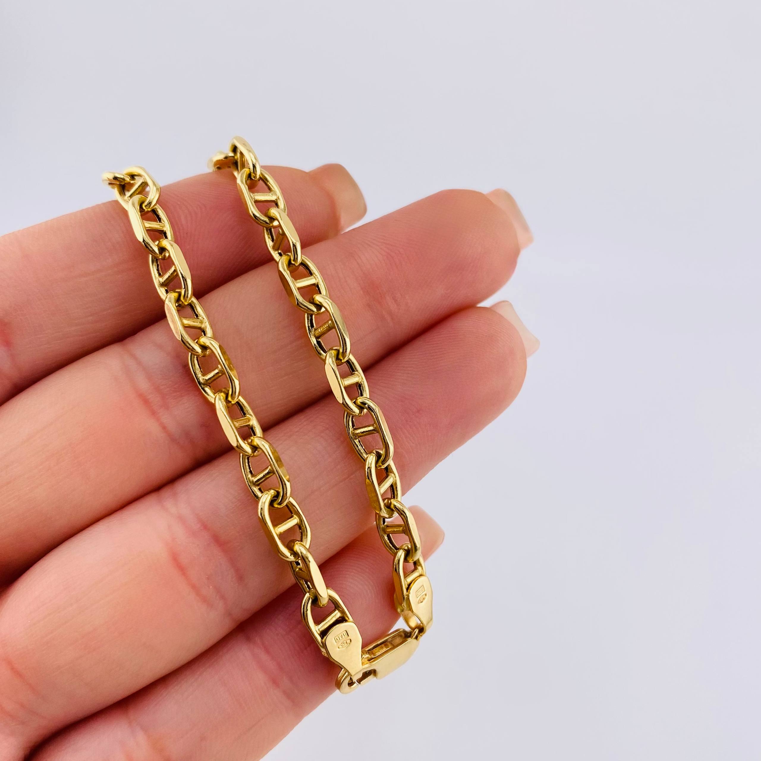 Cadena Marinera 13.2gr / 50cm / 4.7mm Oro Amarillo 18K