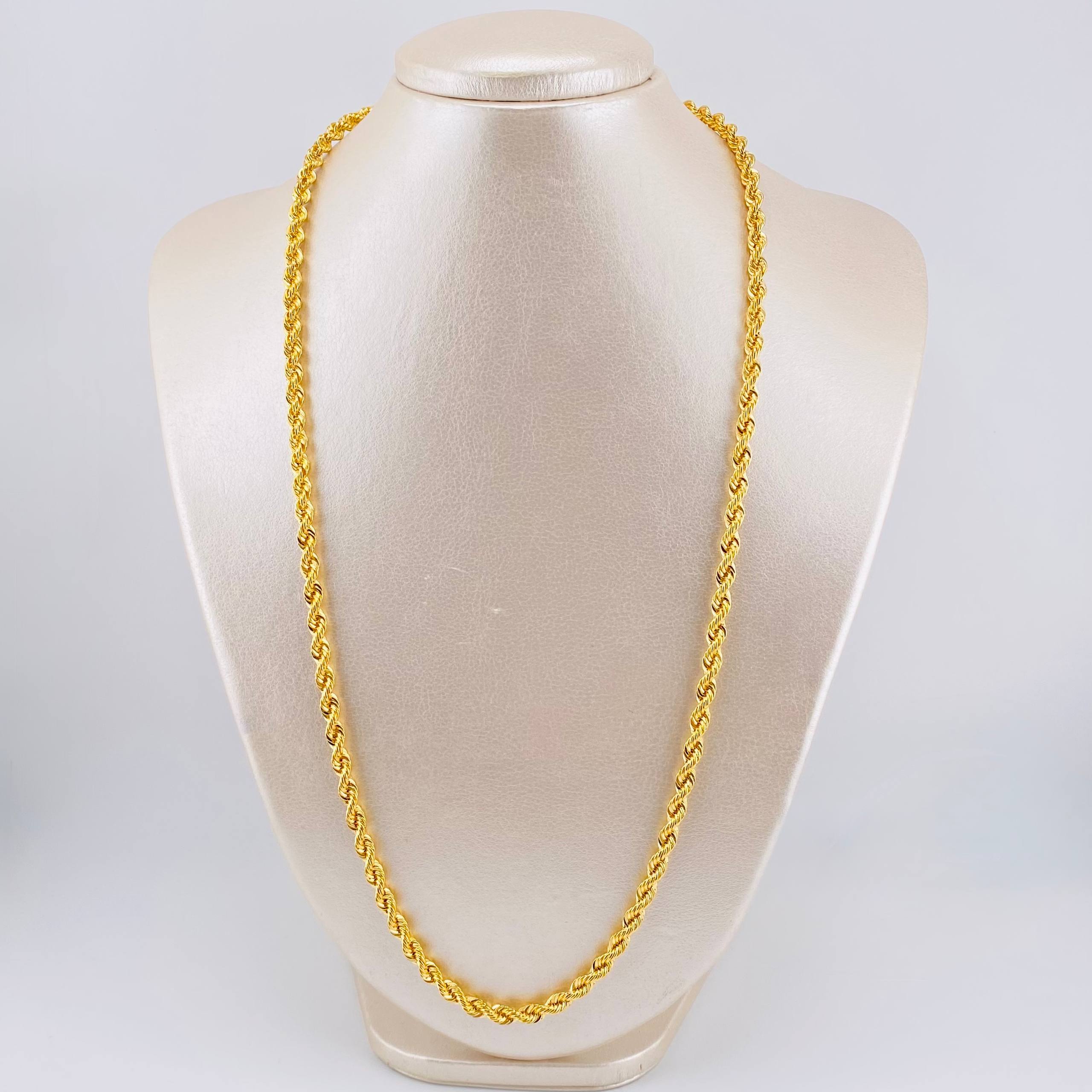 Cadena Lazo 14.3gr / 60cm / 4.45mm Oro Amarillo +3 18K ©