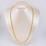 Cadena Cubana 6.8gr / 60cm / 5.25mm Oro Amarillo +1 18K ©