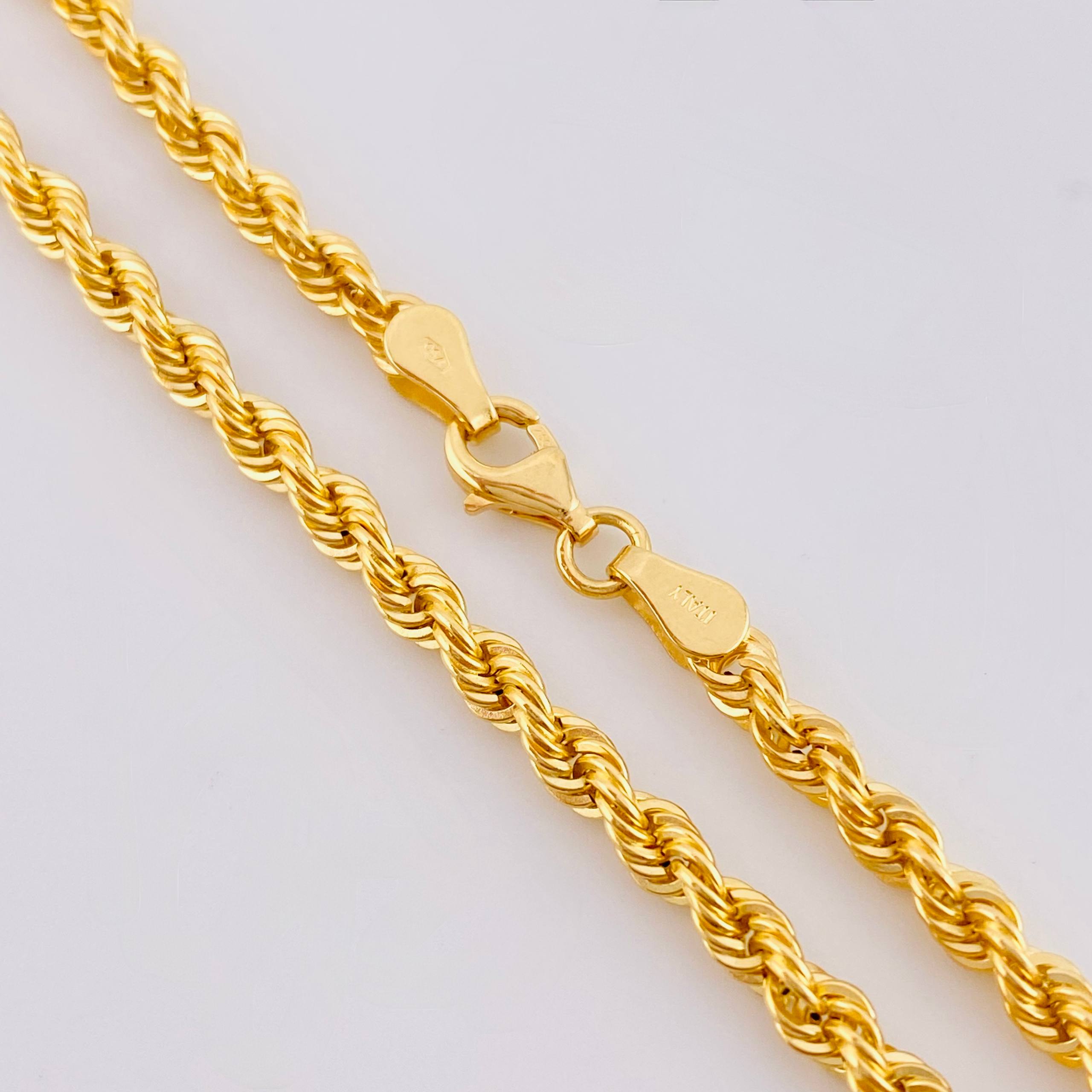 Cadena Lazo 8gr / 60cm / 3.25mm Oro Amarillo +3 18K