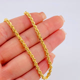 Cadena Lazo 8gr / 60cm / 3.25mm Oro Amarillo +3 18K