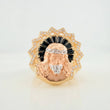 Anillo Rostro Cristo 11.45gr / T8 1/4 / Tres Oros 18K
