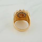 Anillo Rostro Cristo 11.45gr / T8 1/4 / Tres Oros 18K