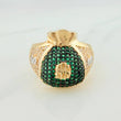 Anillo Bolsa de Dinero 8.95gr / T9 3/4 / Tres Oros 18K $