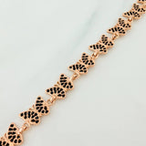 Pulso Mariposas 10.25gr / 7.3cm / Oro Rosa 18K $
