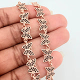 Pulso Mariposas 10.25gr / 7.3cm / Oro Rosa 18K $