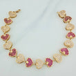 Pulso Corazones 22.1gr / 20.5cm / 10.8mm Oro Amarillo 18K