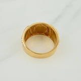 Anillo Ancla 10.5gr / T10 / Tres Oros 18K