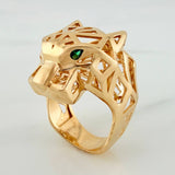 Anillo Pantera Filigrana 13.25gr / T9 1/4 / Oro Amarillo 18K