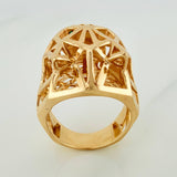 Anillo Pantera Filigrana 13.25gr / T9 1/4 / Oro Amarillo 18K