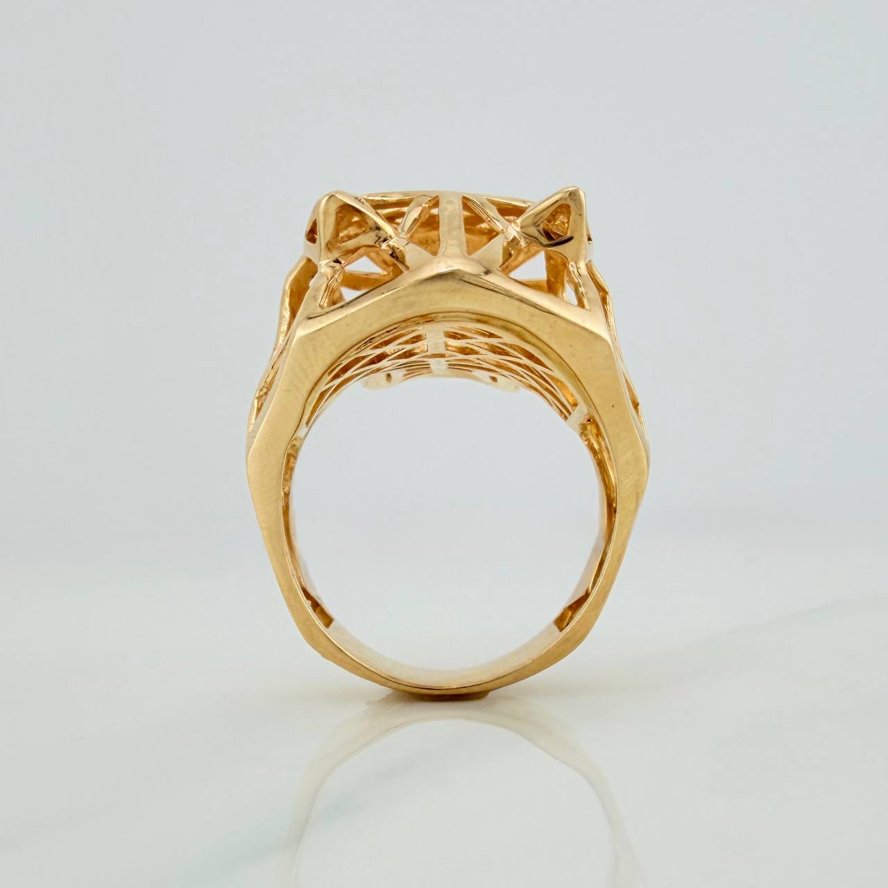 Anillo Pantera Filigrana 13.25gr / T9 1/4 / Oro Amarillo 18K