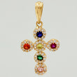 Dije Cruz Tupida 2.5gr / 3.5cm / Oro Amarillo 18K $