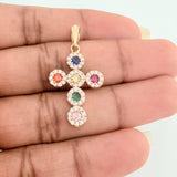 Dije Cruz Tupida 2.5gr / 3.5cm / Oro Amarillo 18K $