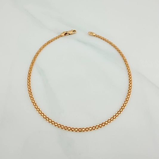 Pulso Chino 2.8gr / 19.5cm / 1.95mm Oro Amarillo Nac.Esp. 18K $