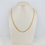 Cadena China 8.15gr / 61cm / 2mm Oro Amarillo Nac.Esp. 18K &