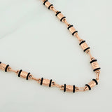 Cadena Rustica Tornillo 14.5gr / 71cm / 4mm Oro Rosa 18K %