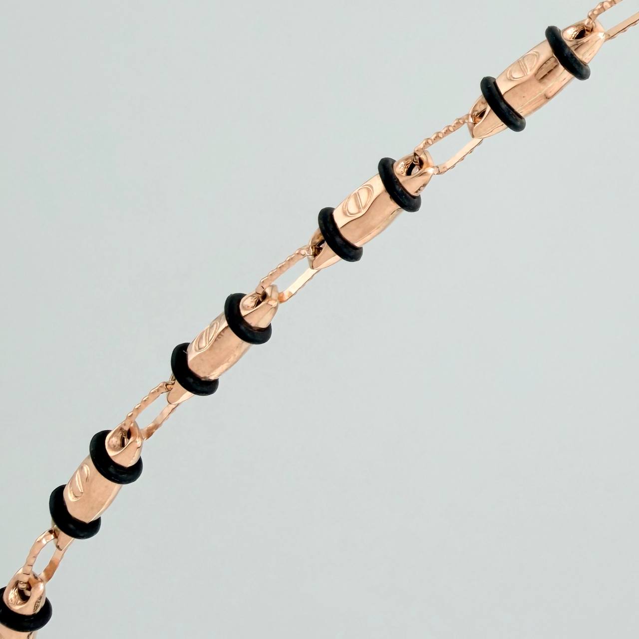 Cadena Rustica Tornillo 14.5gr / 71cm / 4mm Oro Rosa 18K %