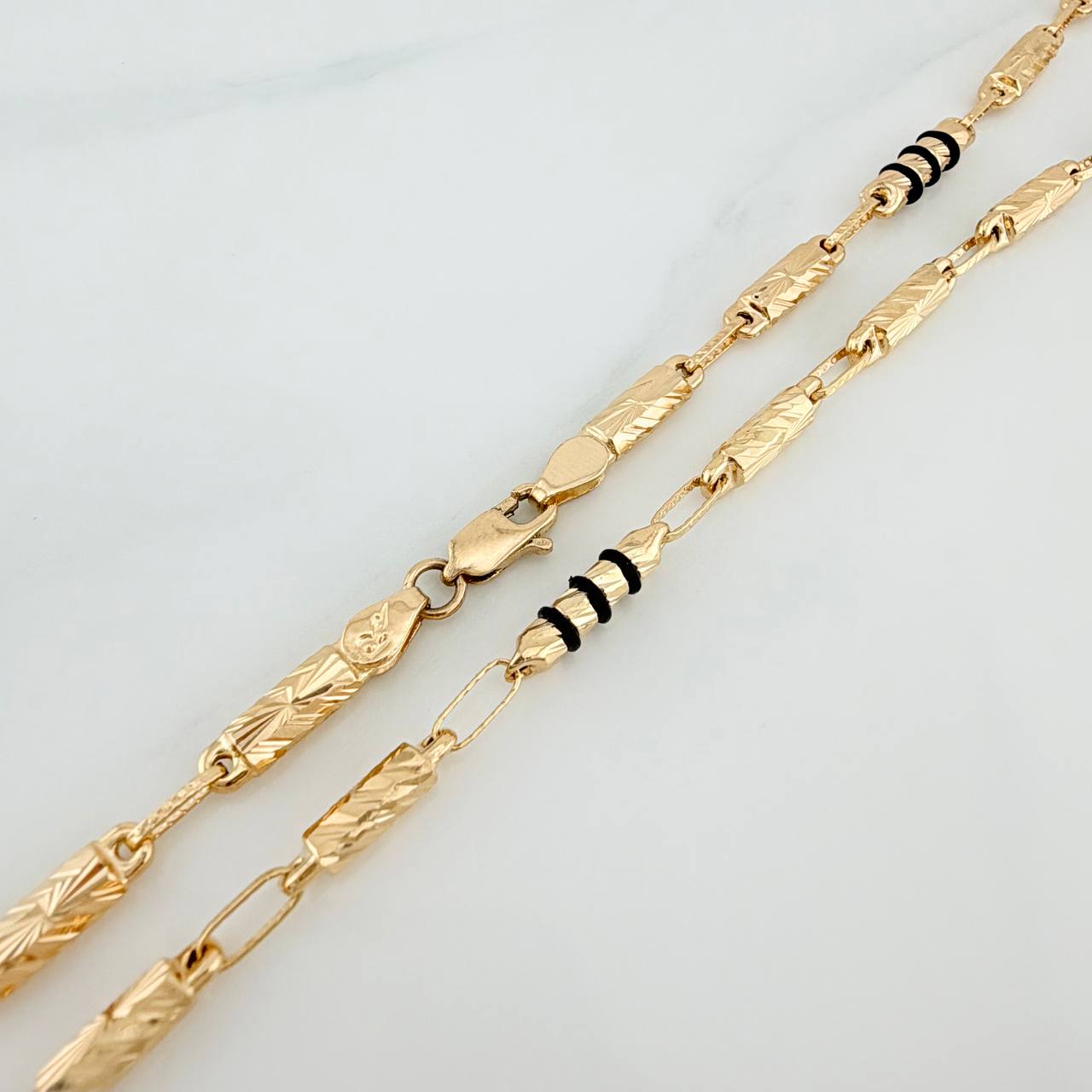 Cadena Rustica Cilindro 12.8gr / 61cm / 3.4mm Oro Amarillo 18K %