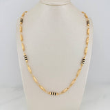 Cadena Rustica Cilindro 12.8gr / 61cm / 3.4mm Oro Amarillo 18K %