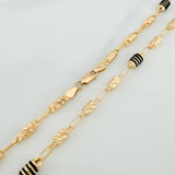 Cadena Rustica Barril Cilindro 12.6gr / 61cm / 4.6mm Oro Amarillo 18K %