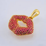 Dije Labios 5.25gr / 2.9cm / Oro Amarillo 18K