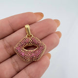 Dije Labios 5.25gr / 2.9cm / Oro Amarillo 18K