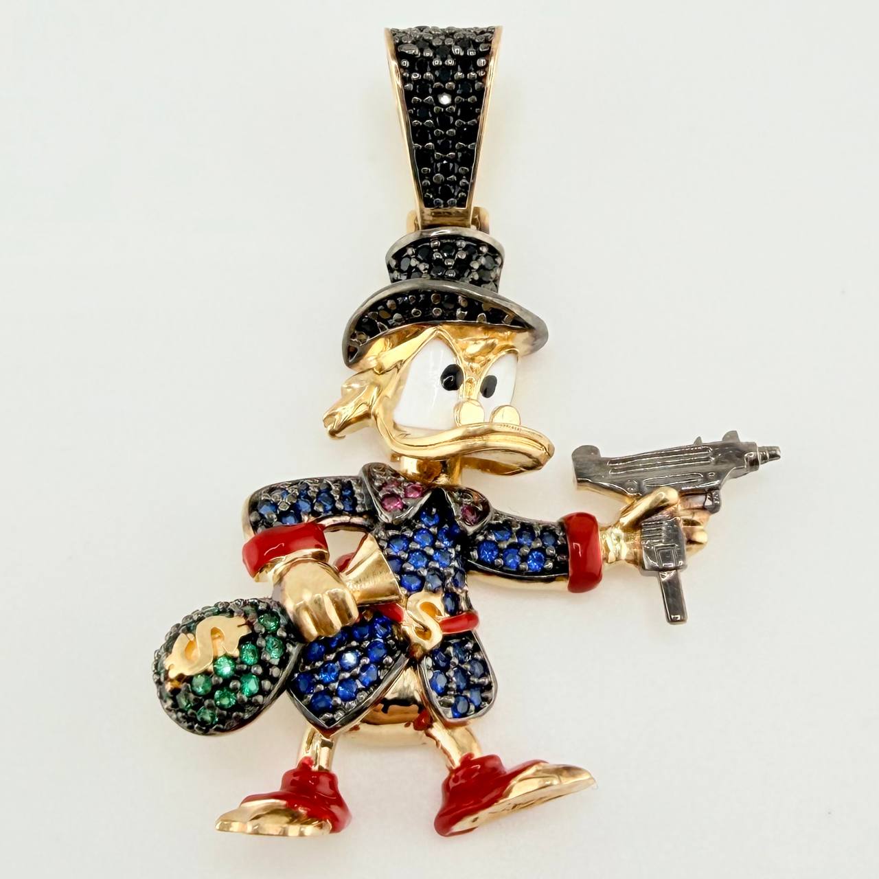 Dije Pato Pistola 10gr / 4.3cm / Oro Amarillo 18K