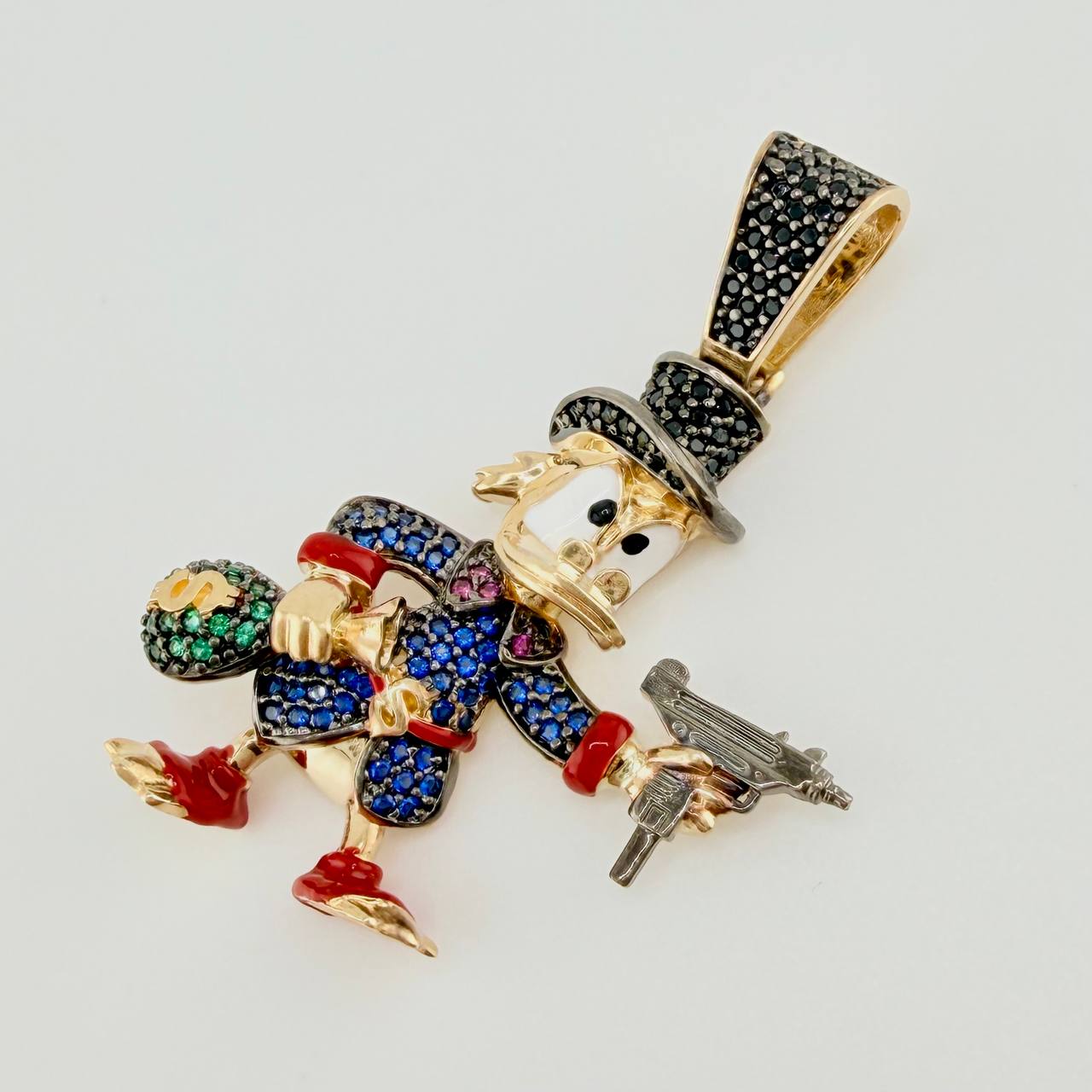 Dije Pato Pistola 10gr / 4.3cm / Oro Amarillo 18K