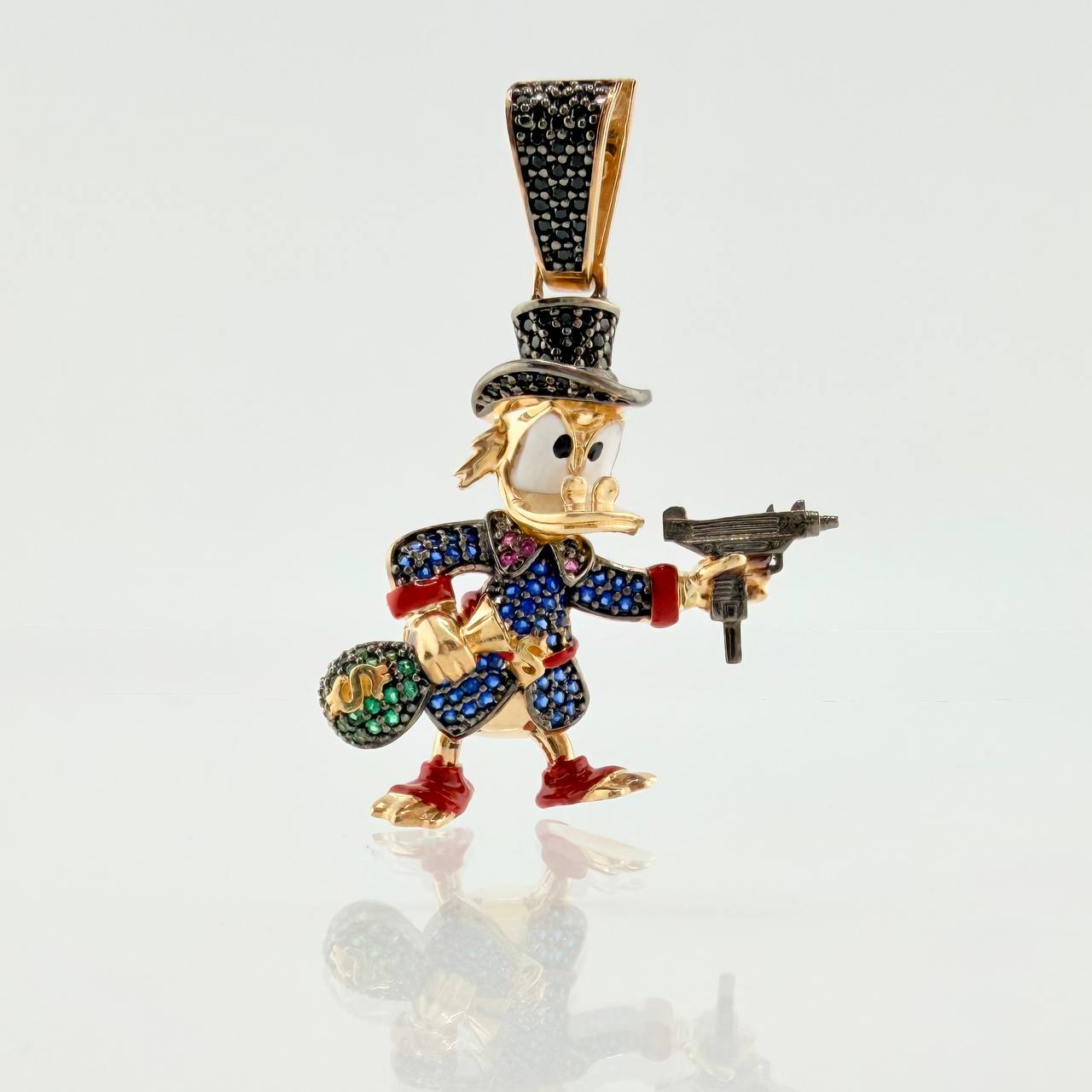 Dije Pato Pistola 10gr / 4.3cm / Oro Amarillo 18K