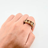 Anillo Bolas De Fuego 12.6gr / T10 1/2 / Dos Oros Amarillo Blanco 18K *