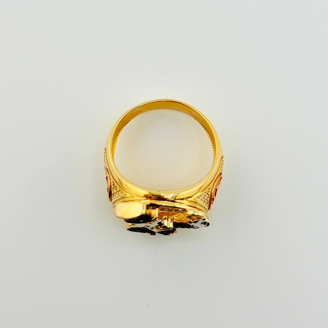 Anillo Pato 10.85gr / T10 3/4 / Tres Oros 18K *