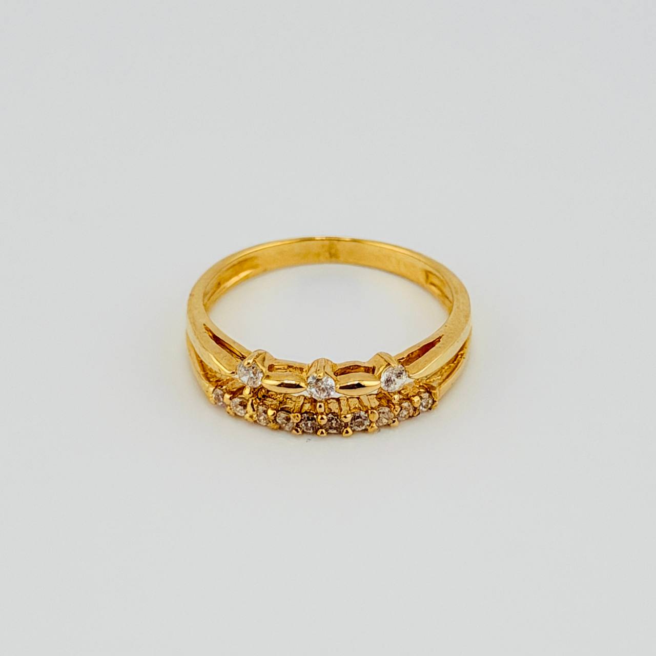 Anillo Tupido Delicado 2.9gr / T7 1/2 / Oro Amarillo 18K *