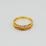 Anillo Tupido Delicado 2.9gr / T7 1/2 / Oro Amarillo 18K *