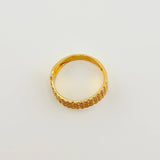 Anillo Ola Doble 4.05gr / T7 1/4 / Oro Amarillo 18K *