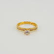 Anillo Solitario Tupido 2.65gr / T7 1/2 / Oro Amarillo 18K *
