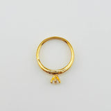 Anillo Solitario Tupido 2.65gr / T7 1/2 / Oro Amarillo 18K *