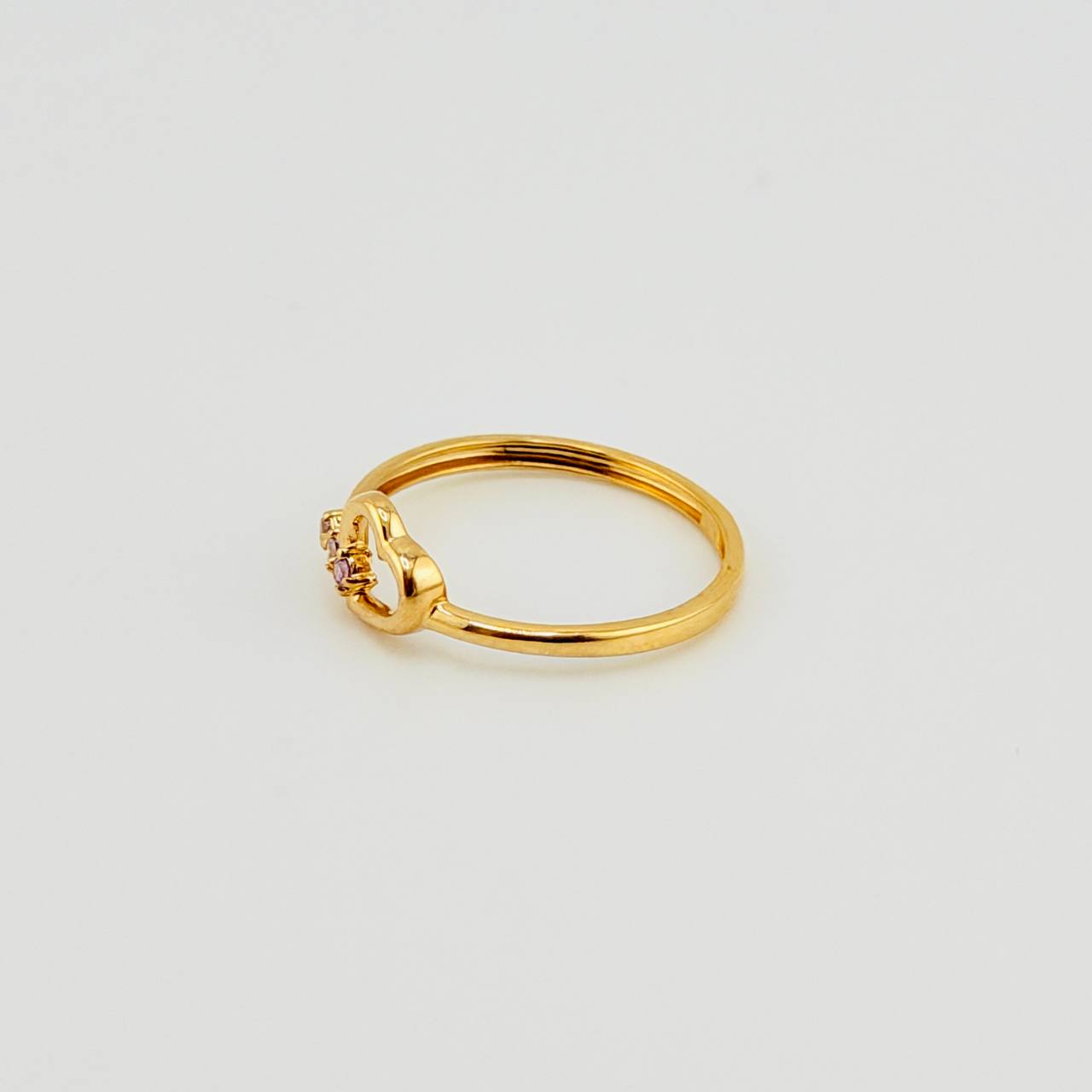 Anillo Corazón 1.15gr / T6 1/4 / Oro Amarillo 18K *