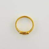 Anillo Trebol Tupido 4.05gr / T7 1/4 / Oro Amarillo 18K *