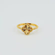Anillo Trebol Dorado 2.3gr / T6 / Oro Amarillo Nac.Esp. 18K *
