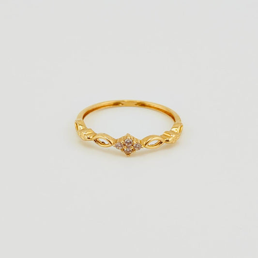 Anillo Nudo De Vida 1.25gr / T7 1/4 / Oro Amarillo 18K *