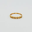 Anillo Linea De Ojos 1.1gr / T6 3/4 / Oro Amarillo 18K *